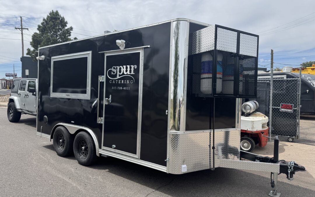 14ft All-Season Food Trailer Built for Spur Catering in Jackson Hole, Wyoming