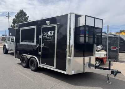 14ft All-Season Food Trailer Built for Spur Catering in Jackson Hole, Wyoming