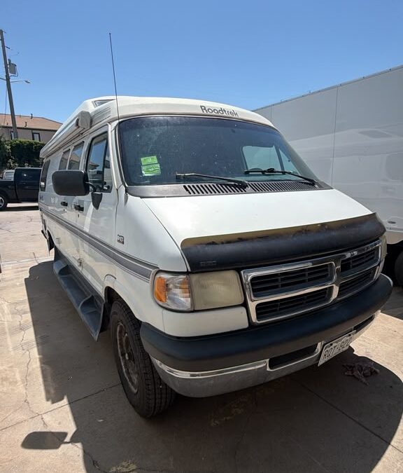 Dodge Ram 3500 Roadtrek 190 Class B van front three quarter view for Denver RV repair