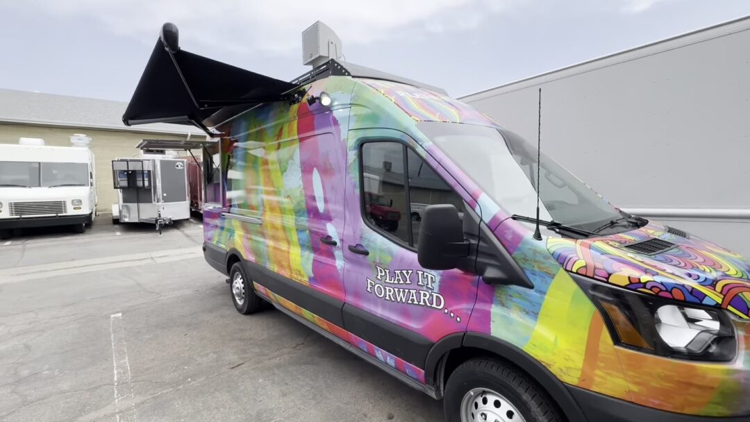 Ford Transit high roof mobile outreach van built for Carson Tahoe Health in Nevada